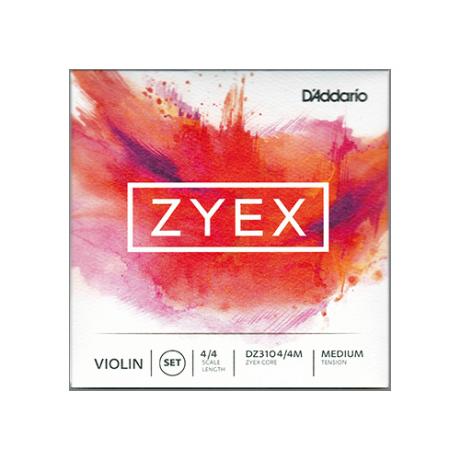 ZYEX cordes violon JEU de D'Addario 4/4 | moyen