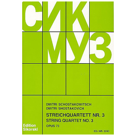 Schostakowitsch, D.: Streichquartett Nr. 3, op. 68 