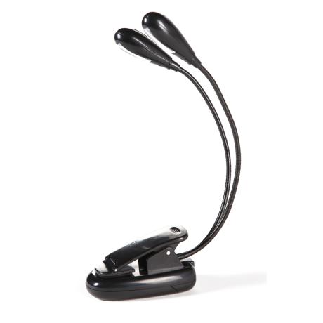 Lampe De Pupitre Infitronic 10 LED - Noire, Col Cygne, 2 Niveaux Luminosité, Parfaite Piano Et Lecture