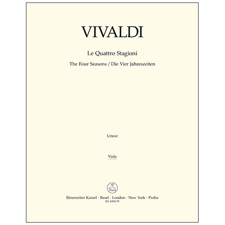 Vivaldi, A.: Le Quattro Stagioni – Stimmen alto