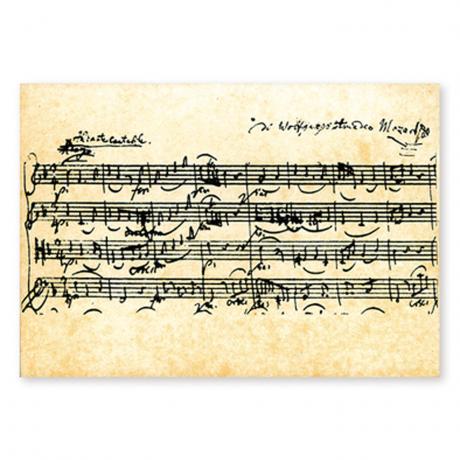Carte Postale Mozart 