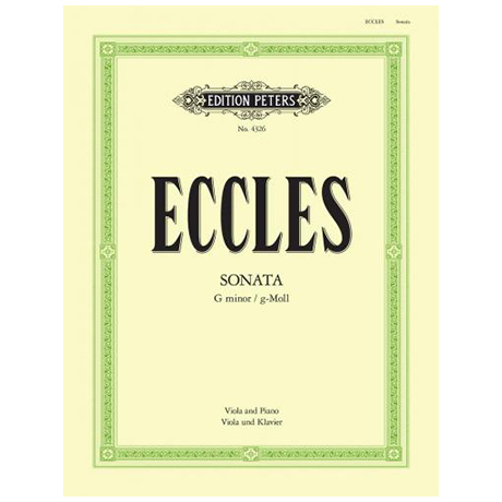 Eccles, H.: Violasonate g-Moll 