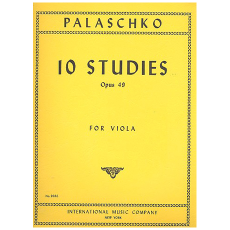 Palaschko, J.: 10 Etüden Op. 49 