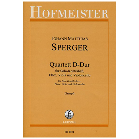 Sperger, J. M.: Quartett D-Dur 
