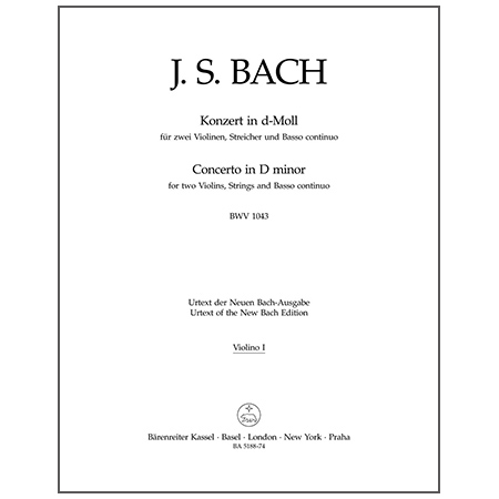 Bach, J. S.: Doppelkonzert BWV 1043 d-Moll – Orchesterstimmen violon 1