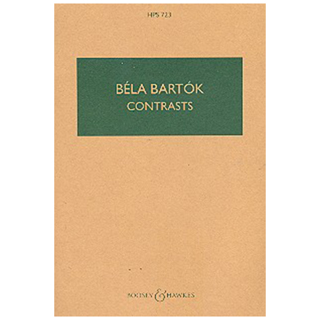 Bartók, B.: Kontraste Sz. 111, BB 116 (1938) – Partitur 