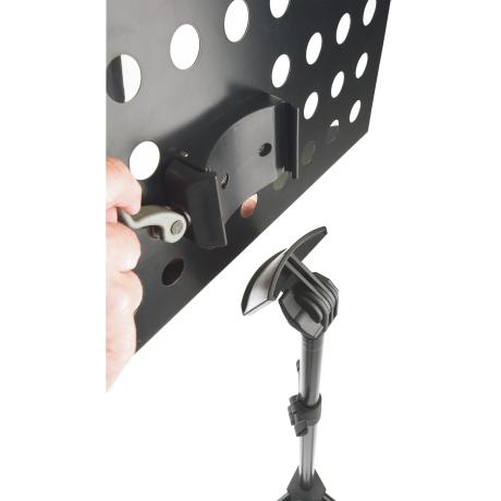 K&M 11870 Pupitre D'Orchestre Noir - Extensible 65-150 Cm Avec Plateau Acier