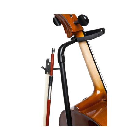 Support Violoncelle Harilla - Support Mural Pour Violoncelle En Bois - Élégant Et Pratique Cale Pique Violoncelle
