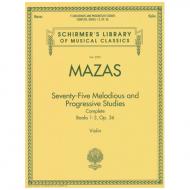 Mazas, J. F.: 75 Melodious and Progressive Studies Op. 36 Complete 