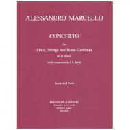 Marcello, A.: Oboenkonzert d-Moll – Partitur und Stimmen 