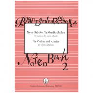 Brandenburgisches Notenbuch 2 – Neue Stücke für Musikschulen 
