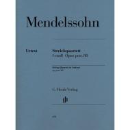 Mendelssohn Bartholdy, F.: Streichquartett Op. posth. 80 f-Moll 
