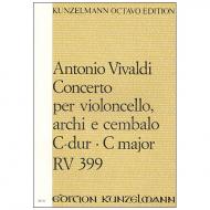 Vivaldi, A.: Violoncellokonzert RV 399 C-Dur – Kontrabass 