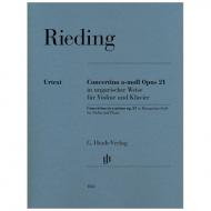 Rieding, O. : Concertino a-Moll Op. 21 in ungarischer Weise 
