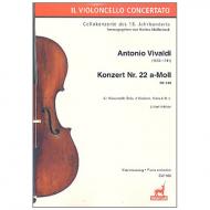 Vivaldi, A.: Violoncellokonzert  Nr.22 a-Moll RV419 