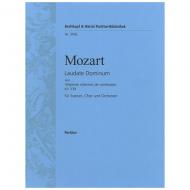 Mozart, W. A.: Laudate Dominum« aus Vesperae solennes de confessore KV 339 