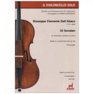 Dall’Abaco, G. C. : 35 Sonaten für Violoncello und B. c. - Band 4 (ABV 32-39) 