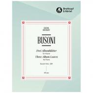 Busoni, F.: Drei Albumblätter Busoni-Verz. 289 