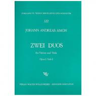 Amon, J. A.: 2 Duos Op. 2/1-2 