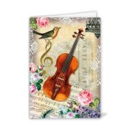 Carte double Violon 