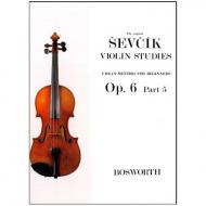 Sevcik, O.: Violinschule für Anfänger Op. 6, Heft 5 