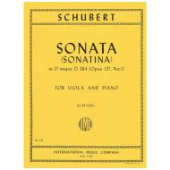 Schubert, F.: Violasonatine Op. 137 D-Dur 