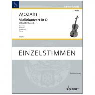 Mozart, W. A. / Casadesus, M.: Violinkonzert in D »Adelaide-Konzert« – Stimmen 