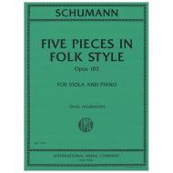 Schumann, R.: 5 Stücke im Volkston Op. 102 