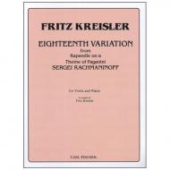 Rachmaninov, S. / Kreisler, F.: Eighteenth Variation from Rhapsody on a theme of Paganini 