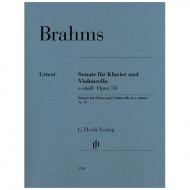 Brahms, J.: Violoncellosonata No. 1 op. 38 E minor 
