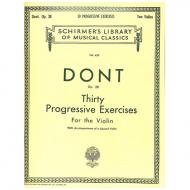 Dont, J.: 30 progressive Exercises for the Violin Op. 38 