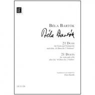 Bartók, B.: 21 Duos für Viola und Violoncello 