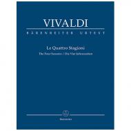 Vivaldi, A.: Le Quattro Stagioni – Partitur 