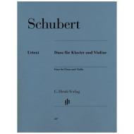 Schubert, F.: Duos für Klavier und Violine 