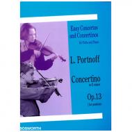 Portnoff, L.: Concertino Op. 13 e-Moll 