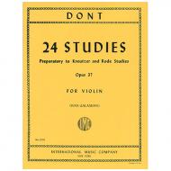 Dont, J.: 24 Studies Op. 37 (Galamian) 