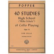 Popper, D.: High School of Cello playing Op. 73 