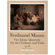 Manns, F.: Vier kleine Quartette 