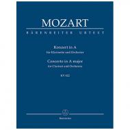 Mozart, W. A.: Konzert für Klarinette und Orchester A-Dur KV 622 
