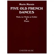 Marais, M.: Fünf alte französische Tänze 
