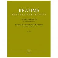 Brahms, J.: Violasonaten Op. 120 f-Moll und Es-Dur 
