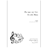 ABRSM: Preparatory Test for Double Bass 