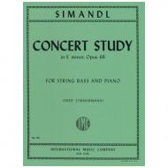 Simandl, F.: Concert Study in E minor, Op. 66 