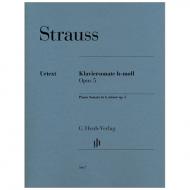 Strauss, R. : Klaviersonate Op. 5 h-Moll 