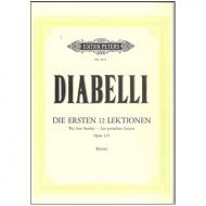 Diabelli, A.: Die ersten Lektionen am Klavier 