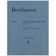 Beethoven, L. v.: Klaviersonate (Sonatine) Nr. 25 G-Dur Op. 79 