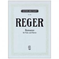 Reger, M.: Romanze G-Dur für Violine + Klavier (Ausgabe für Viola) 