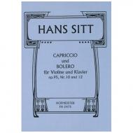 Sitt, H.: Capriccio und Bolero Op. 95 