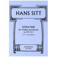Sitt, H.: Sonatine Op. 109 Nr. 2 