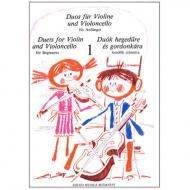 Pejtsik, A./ Vigh, L.: Duos für Violine und Violoncello Band 1 